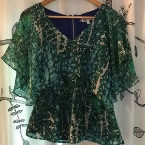 Jennifer Lopez Flowy Blouse